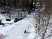 Cross-country trail in the ski resort of Tremblant