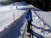 Conveyor belt at the Valbona practice slope