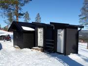 Well-maintained sanitary facilities in the Stöten ski area