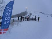 View of the small ski area