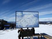 Slope map in the Idre Fjäll ski area