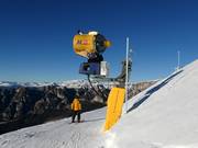 Snow cannon in the ski resort of Carezza