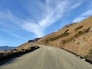 Steep gravel path to the Treble Cone valley station
