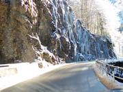 Postalmstraße from Strobl at Lake Wolfgang
