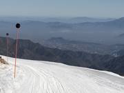 View from the El Colorado ski area to Santiago de Chile