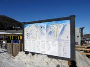Piste map at the base station