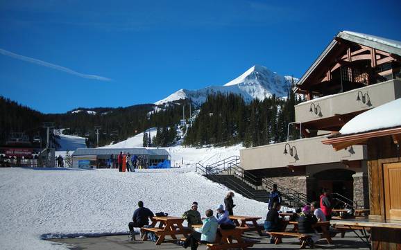 Biggest height difference in the Madison Range – ski resort Big Sky Resort