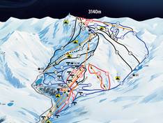 Trail map Palandöken (Ejder 3200 World Ski Center)