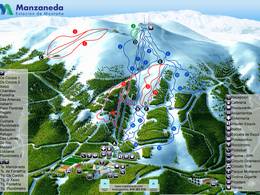 Trail map Manzaneda