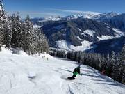 Black slope at the Dorfbahn Gerlos