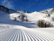 Excellent slope grooming in the Schwemmalm ski area