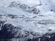 View from Cardrona of the Snowfarm NZ cross-country trails