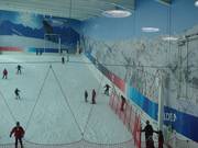 Beginner area in the lower part of the ski hall