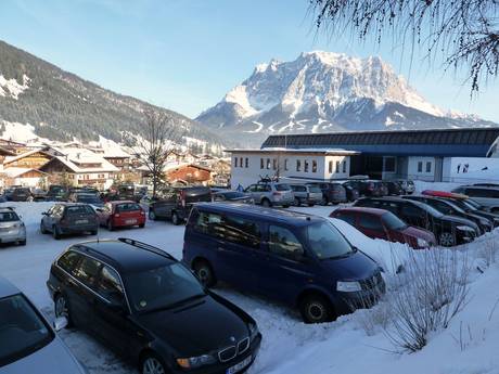 Zwischentoren: access to ski resorts and parking at ski resorts – Access, Parking Lermoos – Grubigstein