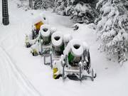 Snow cannons in San Vito di Cadore