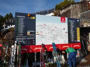 Panorama board showing the current status of lifts and slopes