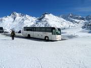 The ski bus to Kaunertal Glacier