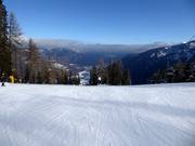 View from Malghet Aut into the Val di Sole