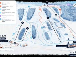 Trail map Kiczera – Puławy (Rymanów)