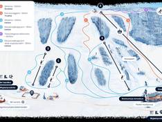 Trail map Kiczera – Puławy (Rymanów)