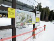 Slope map at the valley station Bronze Chair