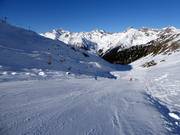 Scenically beautiful slope through the Velill Valley