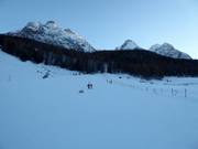 Easy and wide slope in Tarasp