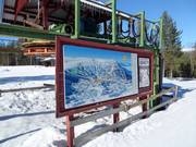 Slope map at one of the valley stations