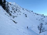 Steep slopes to the Wolfratshauser Hütte