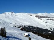 View from Crap Sogn Gion towards Cassons