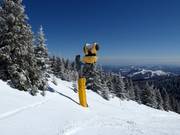 Efficient snow cannon in the ski resort of Kopaonik