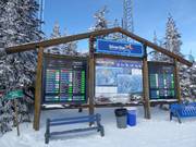 Exemplary information board with real-time information