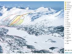 Trail map Sunnmørsalpane Skiarena Fjellseter