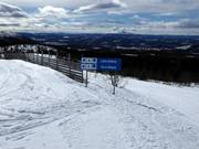 Signposting on the slopes in the Vemdalsskalet ski area