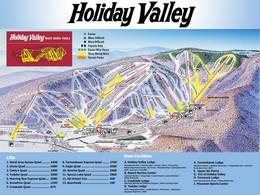 Trail map Holiday Valley