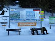 Information board in the ski area