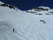 Mogul slope in Tignes