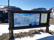 Piste map in the ski resort of La Molina