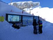 Information board at the mountain station