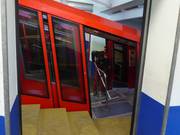 The funicular is cleaned every evening.