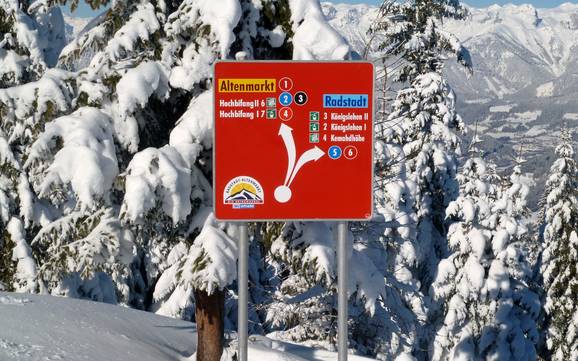 Radstadt: orientation within ski resorts – Orientation Radstadt/Altenmarkt