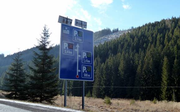 Low Tatras (Nízke Tatry): access to ski resorts and parking at ski resorts – Access, Parking Jasná Nízke Tatry – Chopok