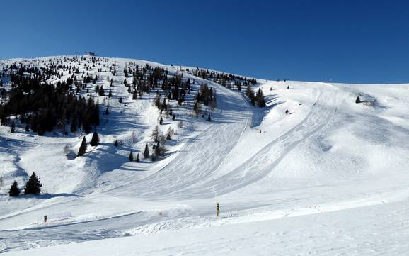 Skiing near Castello Tesino