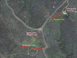 Trail map Mount Saint Bernard