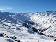 View over the ski resort of Gurgl