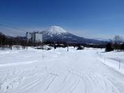 Easy and wide slope at Niseko Village