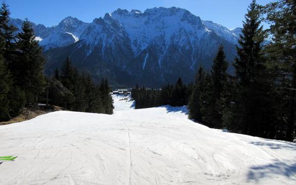 Skiing near Krün