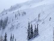 Steep descents at the Milly Express chairlift
