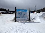 Slope map in the Le Massif de Charlevoix ski area