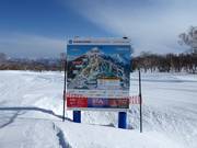 Piste map in the ski resort of Niseko